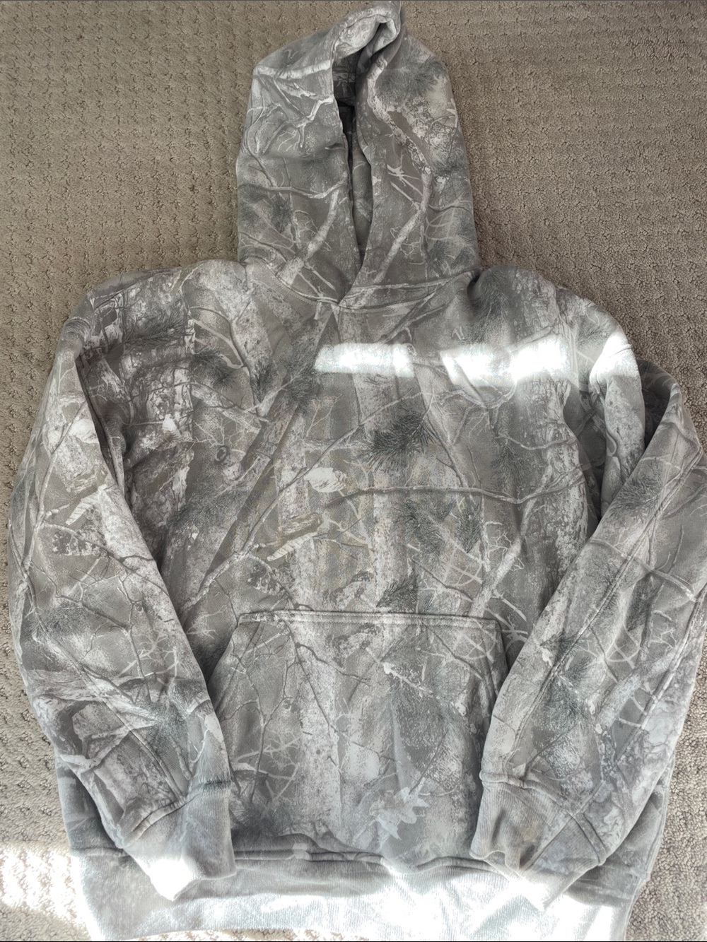Abercrombie & Fitch Gray Camouflage Hoodie